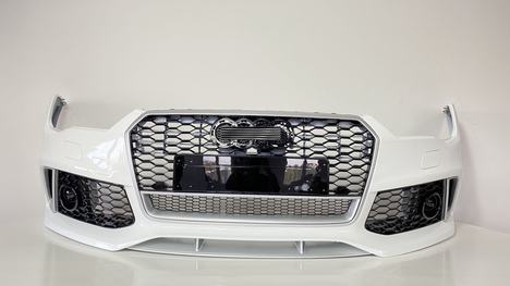 AUDI A7 2015-2017 IÇIN UYUMLU RS7 ÖN TAMPON PANJUR SETI - (KROM ÇERÇEVE)